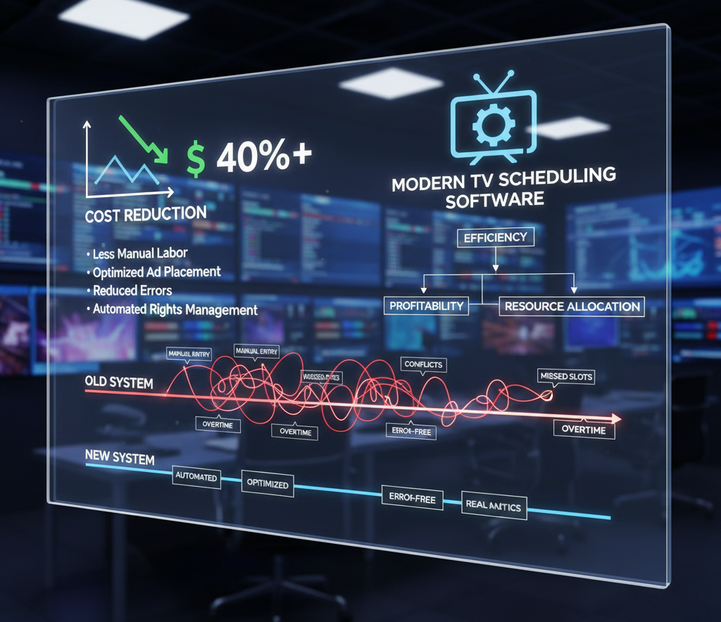 Cost Saving and Efficiency - Top Benefits of Television Scheduling Software for Broadcasters and Media Houses in 2025