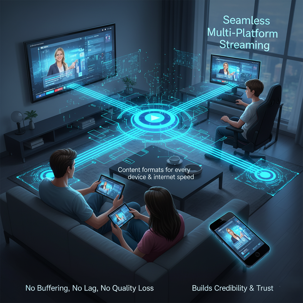 3. Seamless Multi-Platform Streaming - 5 Reasons Your Streaming Service Needs an CMS
