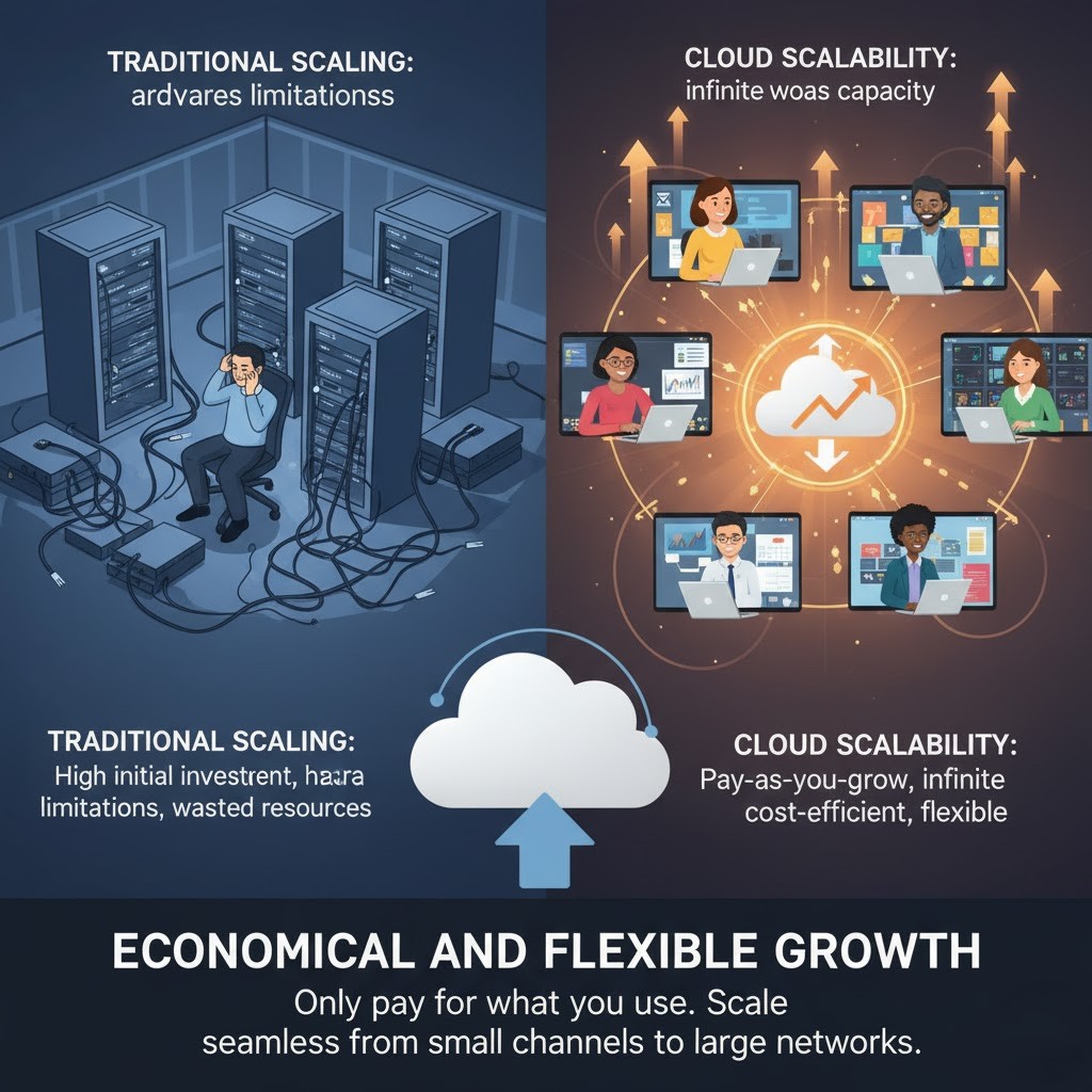 Economical and Flexible Growth - How Cloud Broadcasting Enhances Efficiency and Flexibility for TV Channels