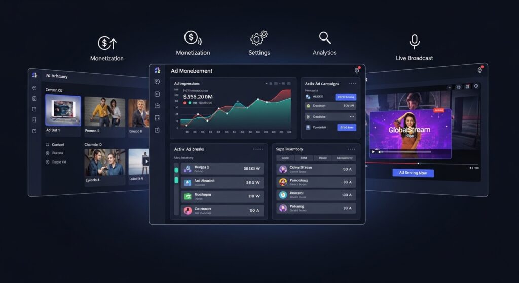 Consolidated ad management and monetizing resources - Top 7 TV Broadcasting Software Features Every Channel Needs in 2026