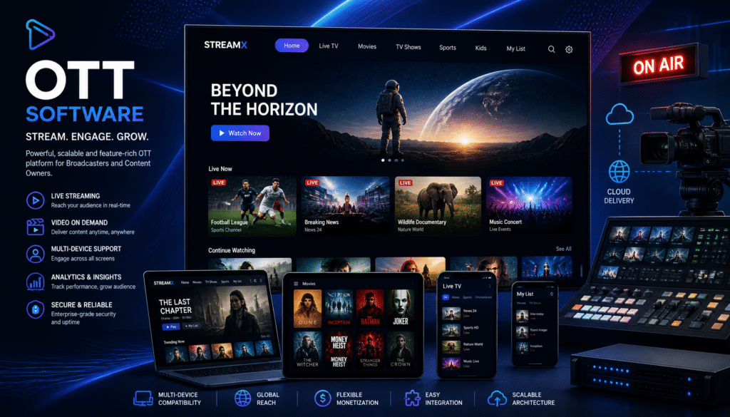 Why OTT Software Matters for Broadcasters - Choosing the Right OTT Software: A Broadcaster’s Guide